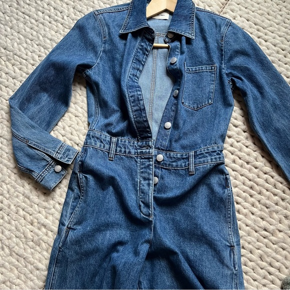 DL 1961 Anisa Long Sleeved Denim Jumpsuit | small - Picture 16 of 16